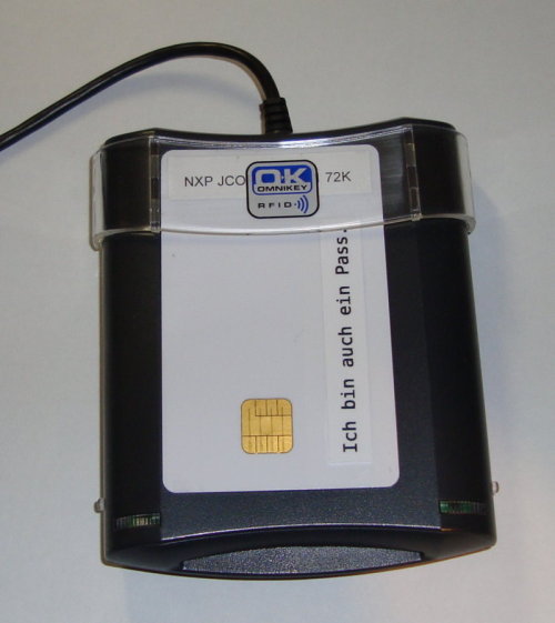 RFID-Leser und JCOP Card